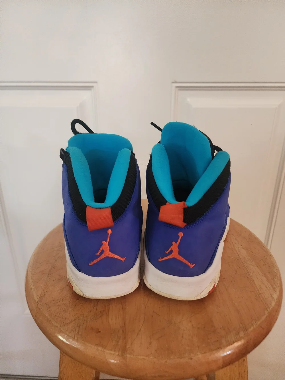 Kids Royal Blue High-Top Sneakers with Black Laces